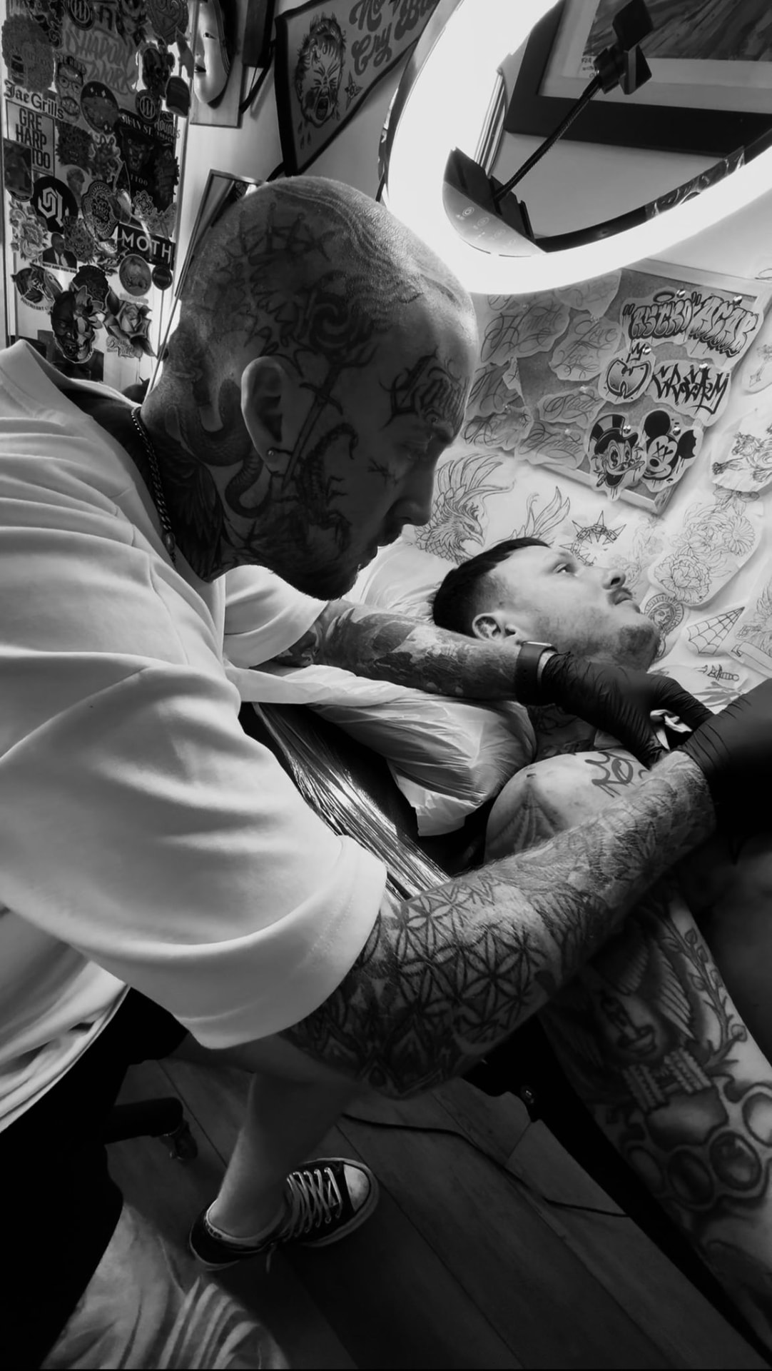 Liam Clark at work