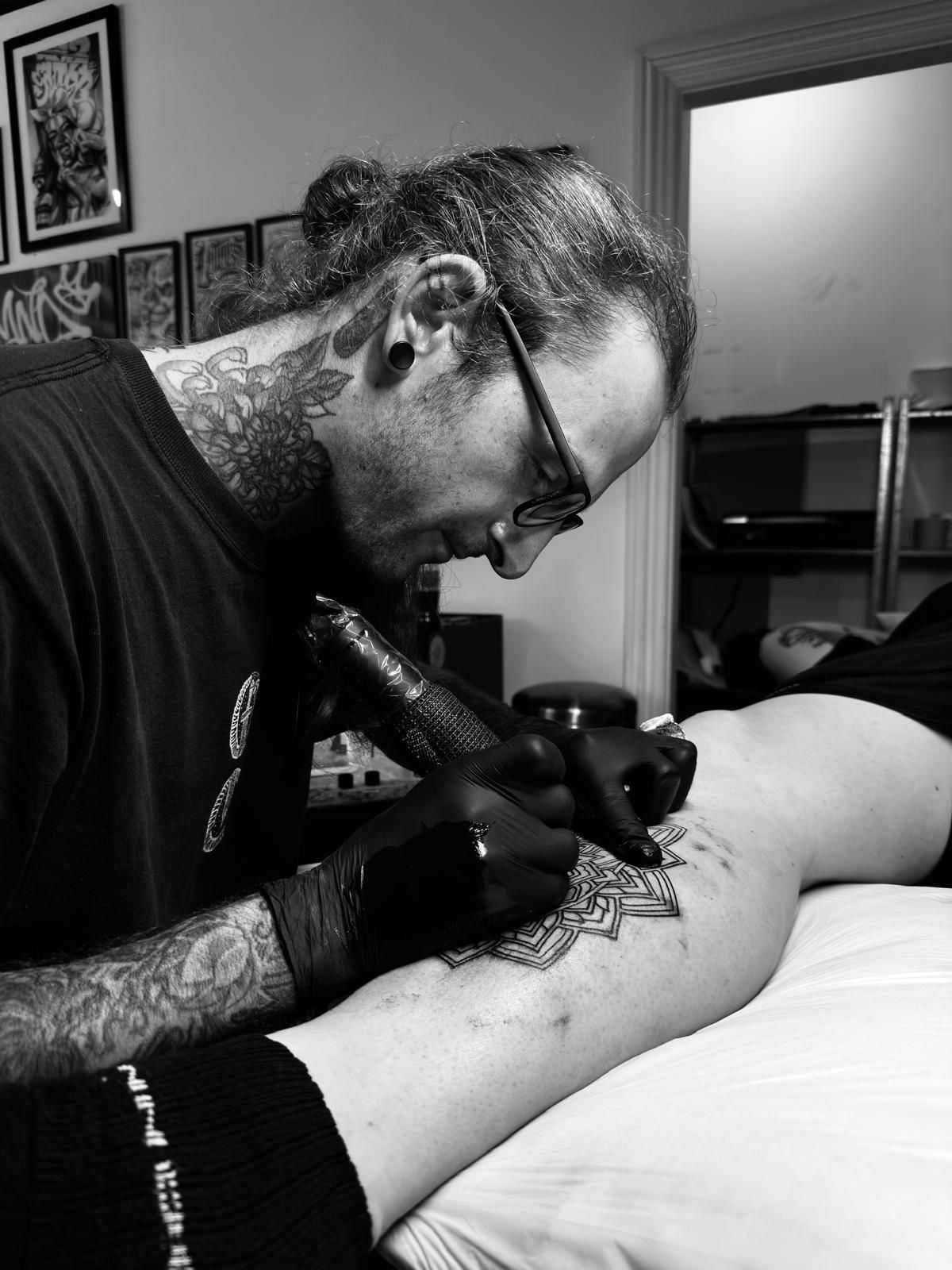 Chris at work